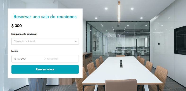 YITH Booking and Appointment formulario con imagen de fondo